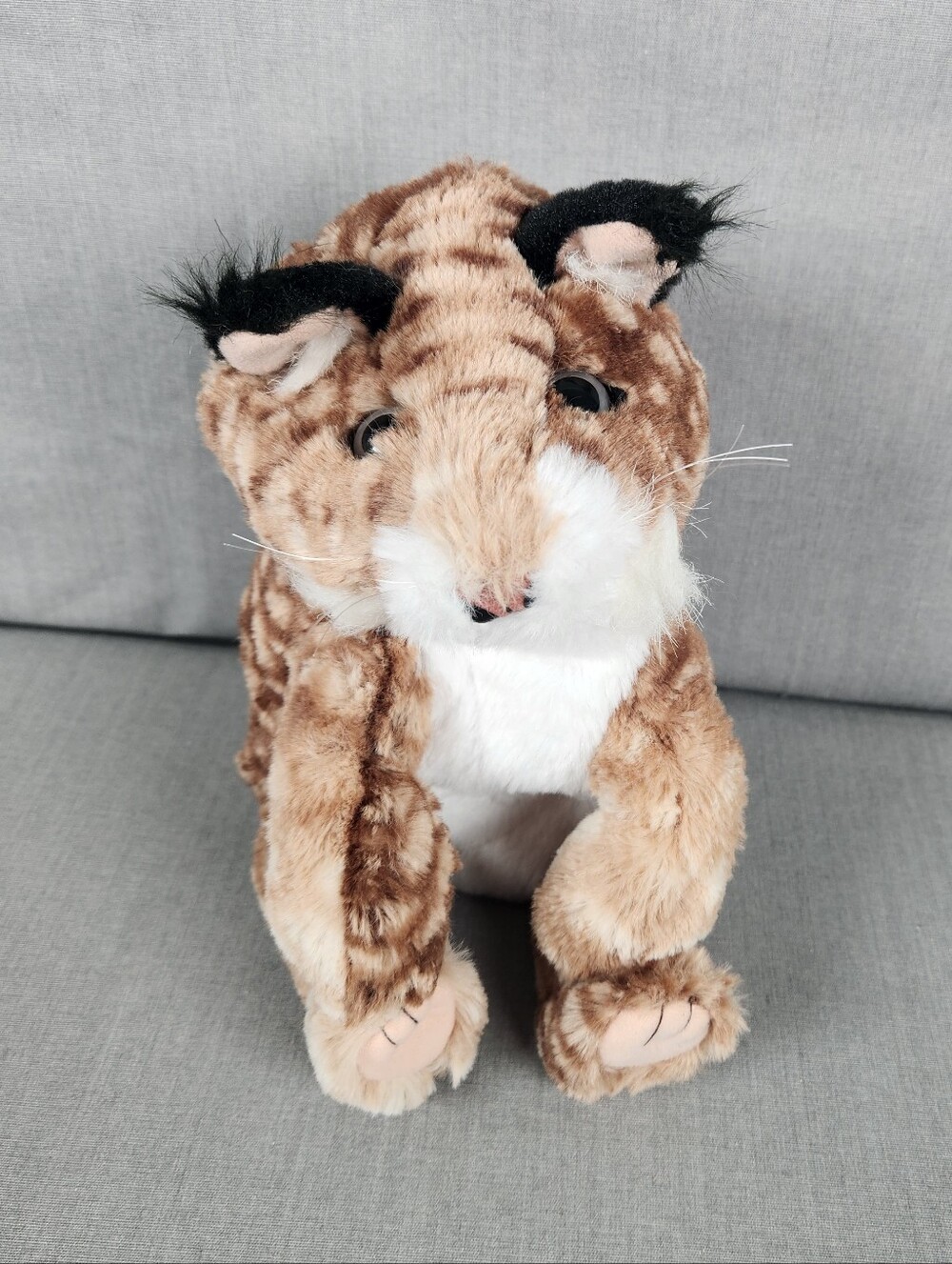 Folkmanis Puppets Bobcat Kitten Hand Puppet Plush Baby Bob Cat 8" Make Pretend